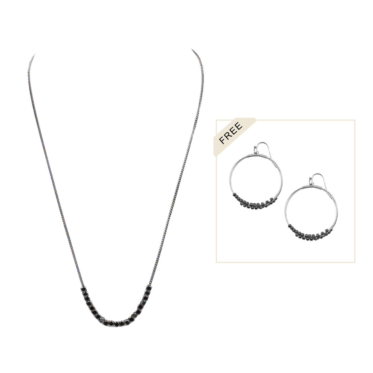 Black Chevelle Jewelry Set