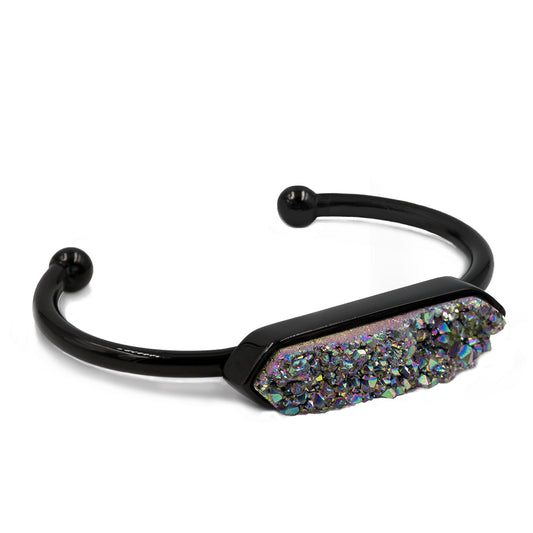 Bangle Collection - Black Elara Cosmic Quartz Bracelet