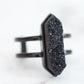 Bangle Collection - Black Parvus Raven Quartz Ring